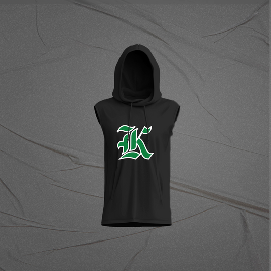 Sleeveless K Hoody Black